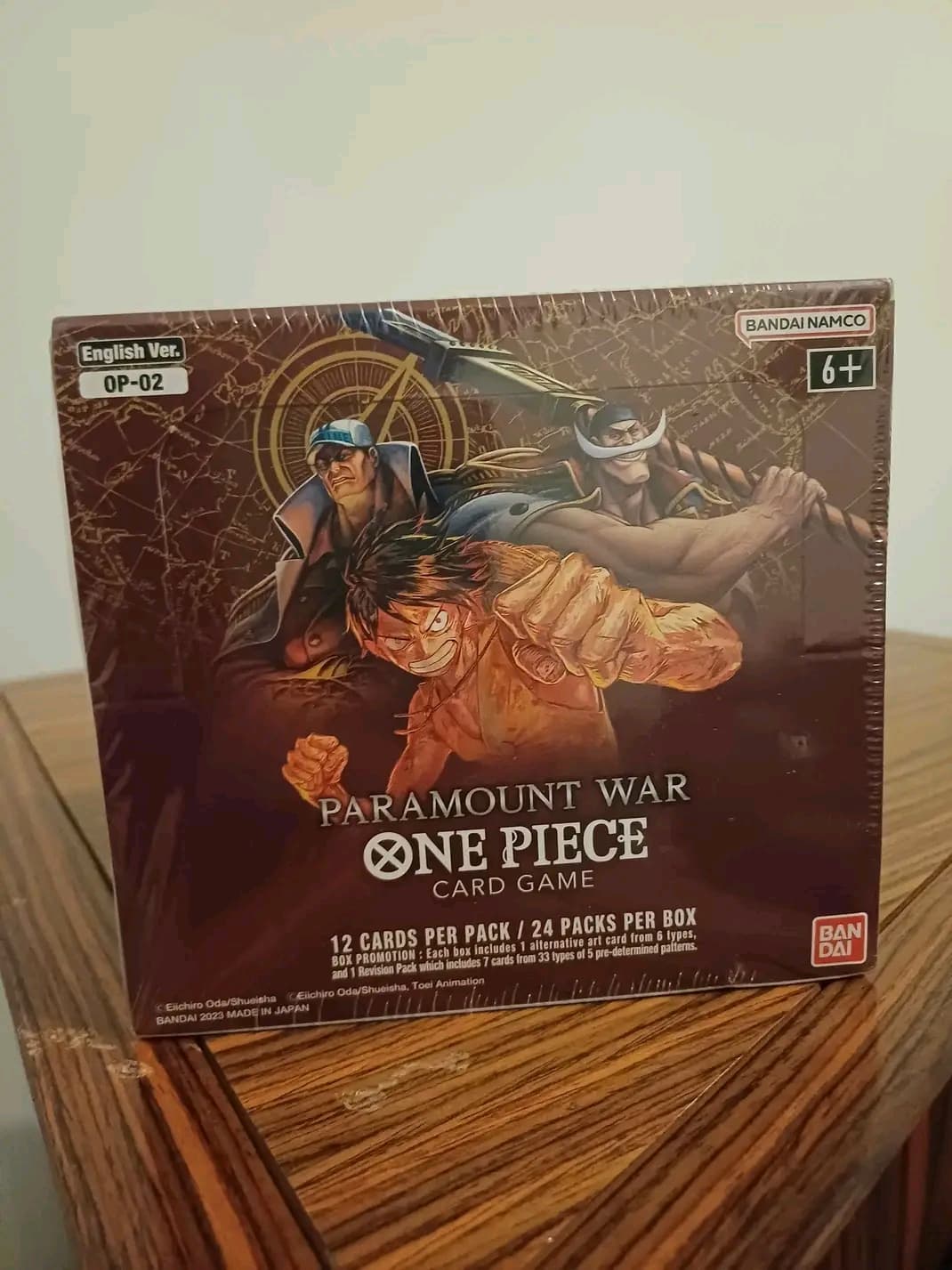 One Piece Card Game English OP-02 Paramount War - Individual Box